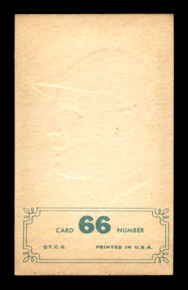 1965 Topps Embossed #66 Dean Chance back image