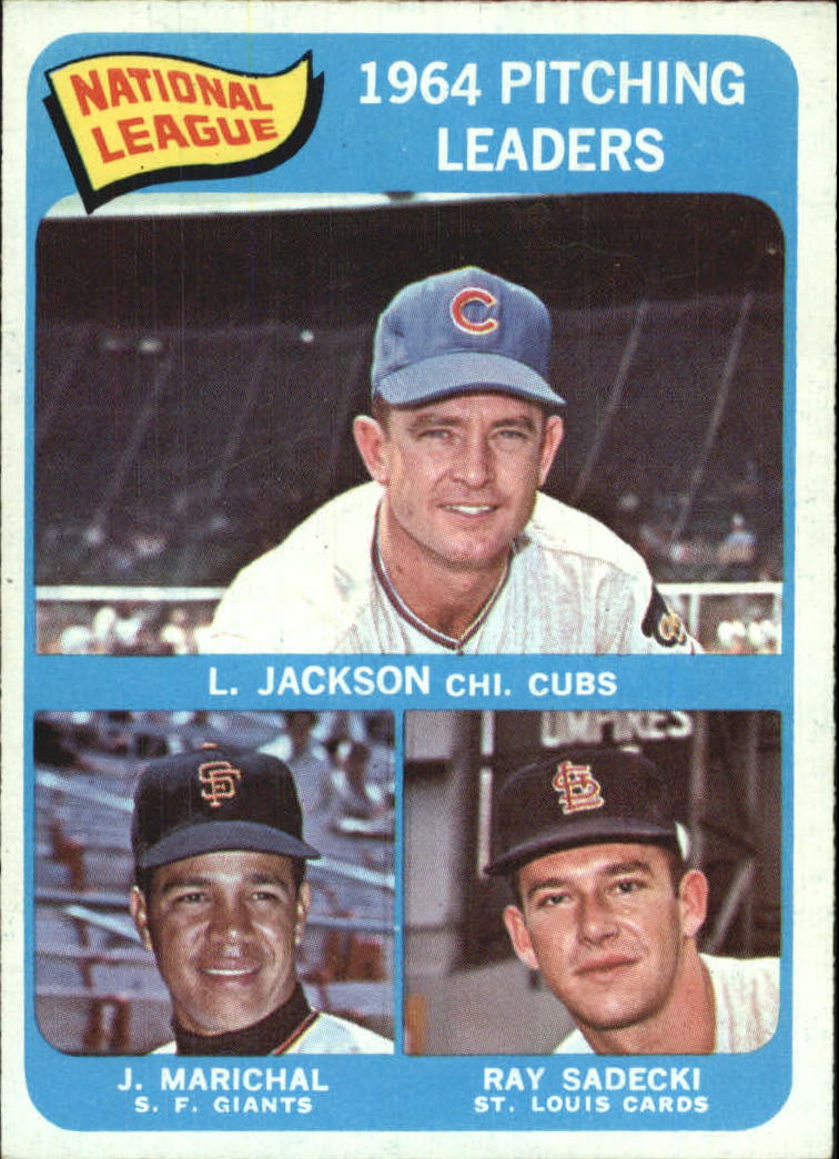 1965 O-Pee-Chee #10 NL Pitching Leaders/Larry Jackson/Ray Sadecki/J