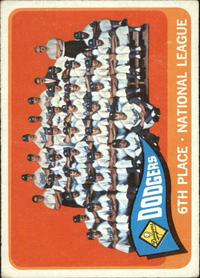 1965 O-Pee-Chee #126 Dodgers Team
