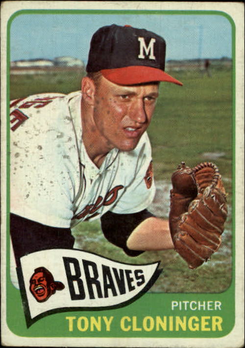 1965 Topps 520 Tony Cloninger VG