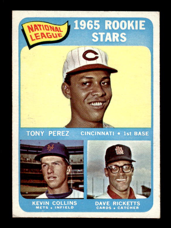 1965 Topps #581 Rookie Stars/Tony Perez RC/Dave Ricketts RC/Kevin Collins RC SP
