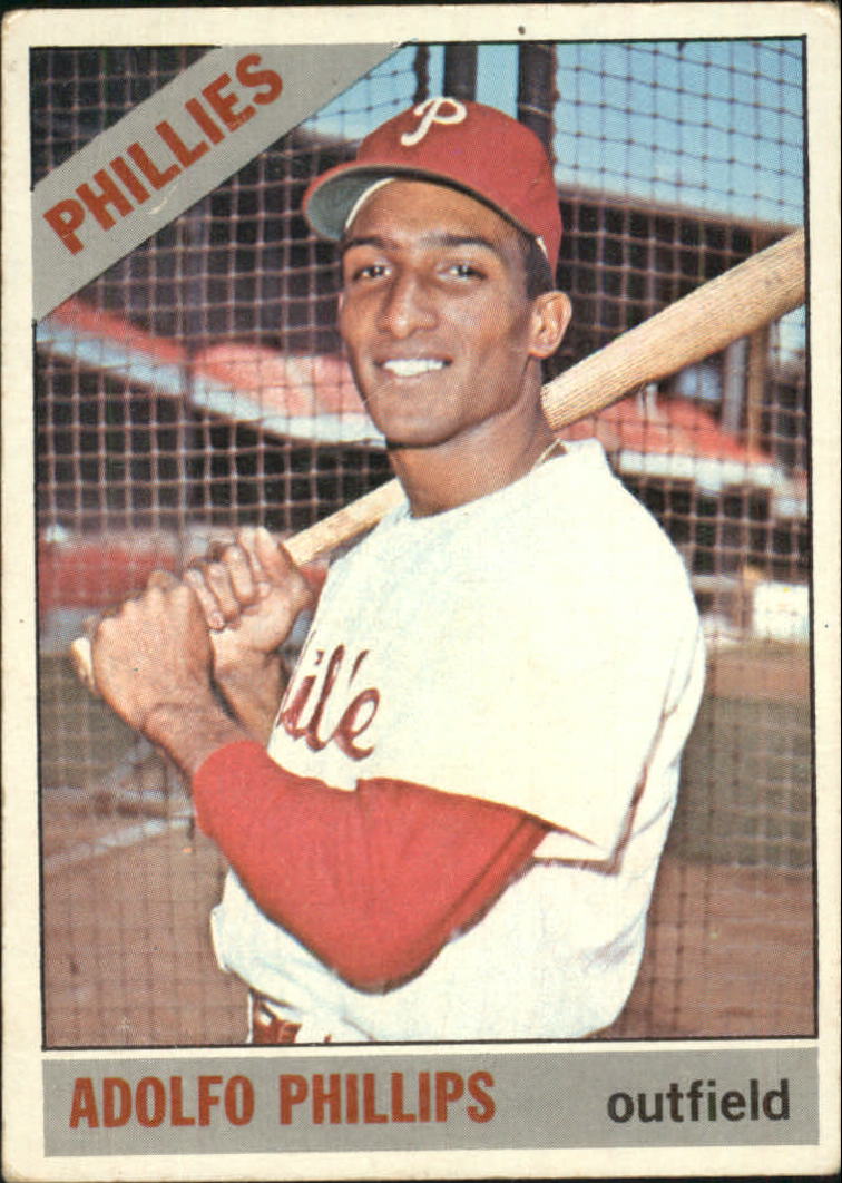 1966 Topps #32 Adolfo Phillips RC - VG