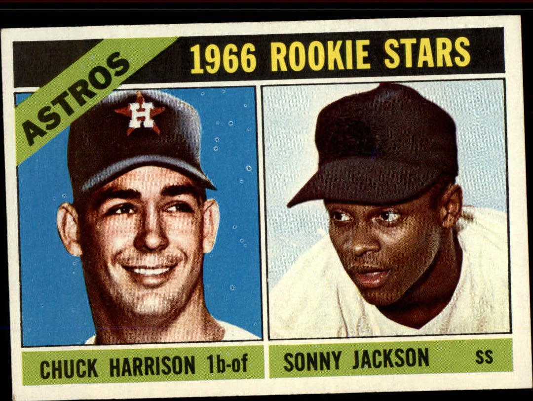 1966 Topps #244 Rookie Stars/Chuck Harrison RC/Sonny Jackson