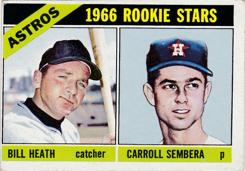 1966 Topps #539 Rookie Stars/Bill Heath RC/Carroll Sembera RC