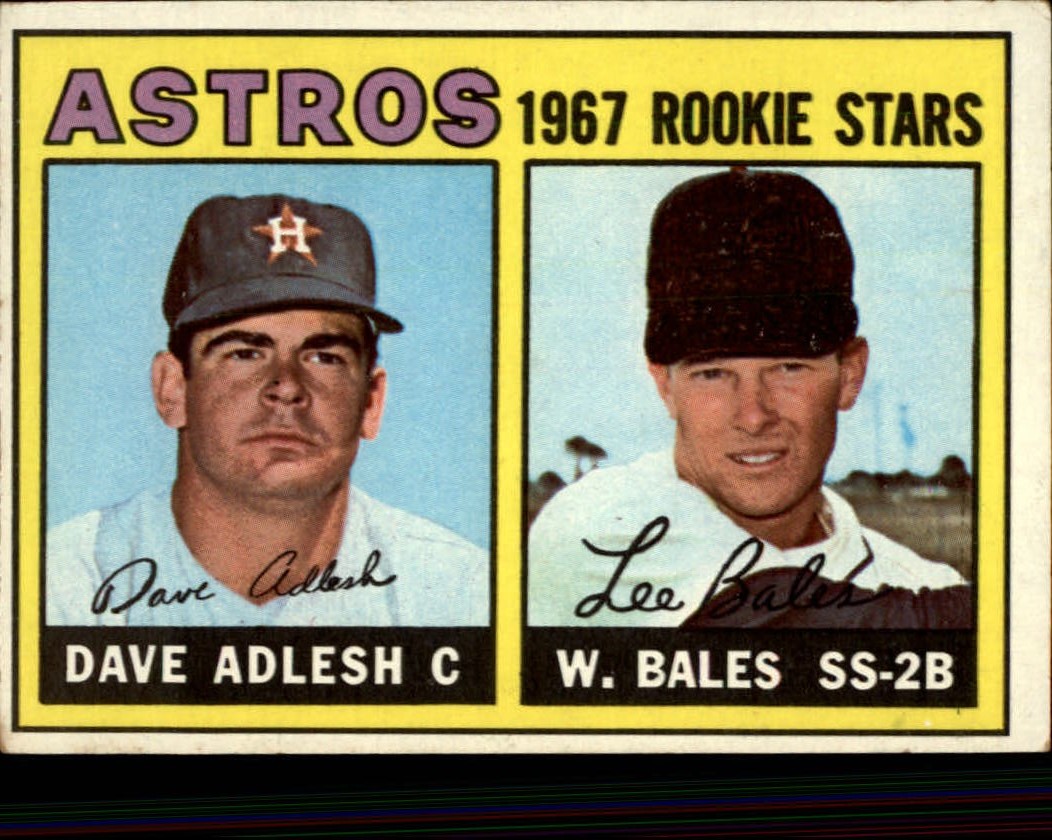 1967 Topps #51 Rookie Stars/Dave Adlesh RC/Wes Bales RC