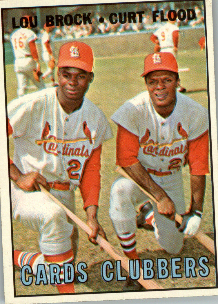 1967 St. Louis Cardinals Signed Photograph with Maris, Flood