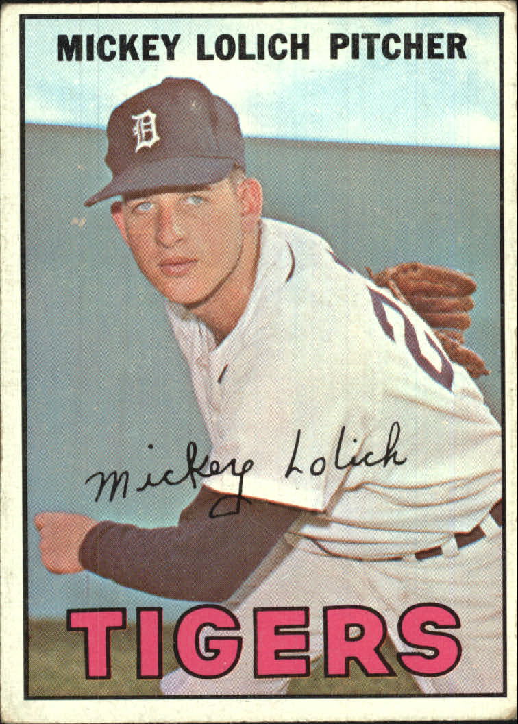 Mickey Lolich autographed baseball card (New York Mets - Detroit