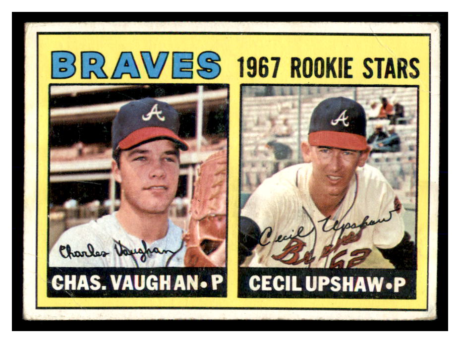 1967 Topps #179 Rookie Stars/Charles Vaughan RC/Cecil Upshaw RC