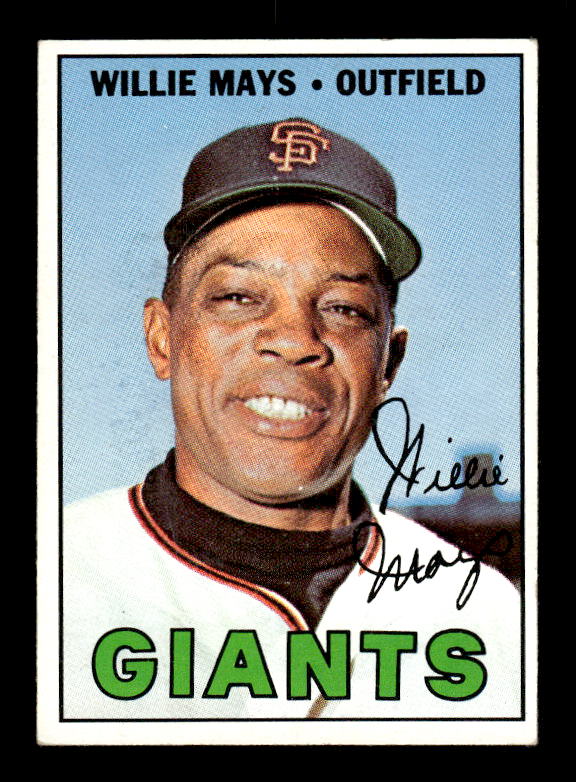 1967 Topps #200 Willie Mays UER/'63 Sna Francisco/on card back stats