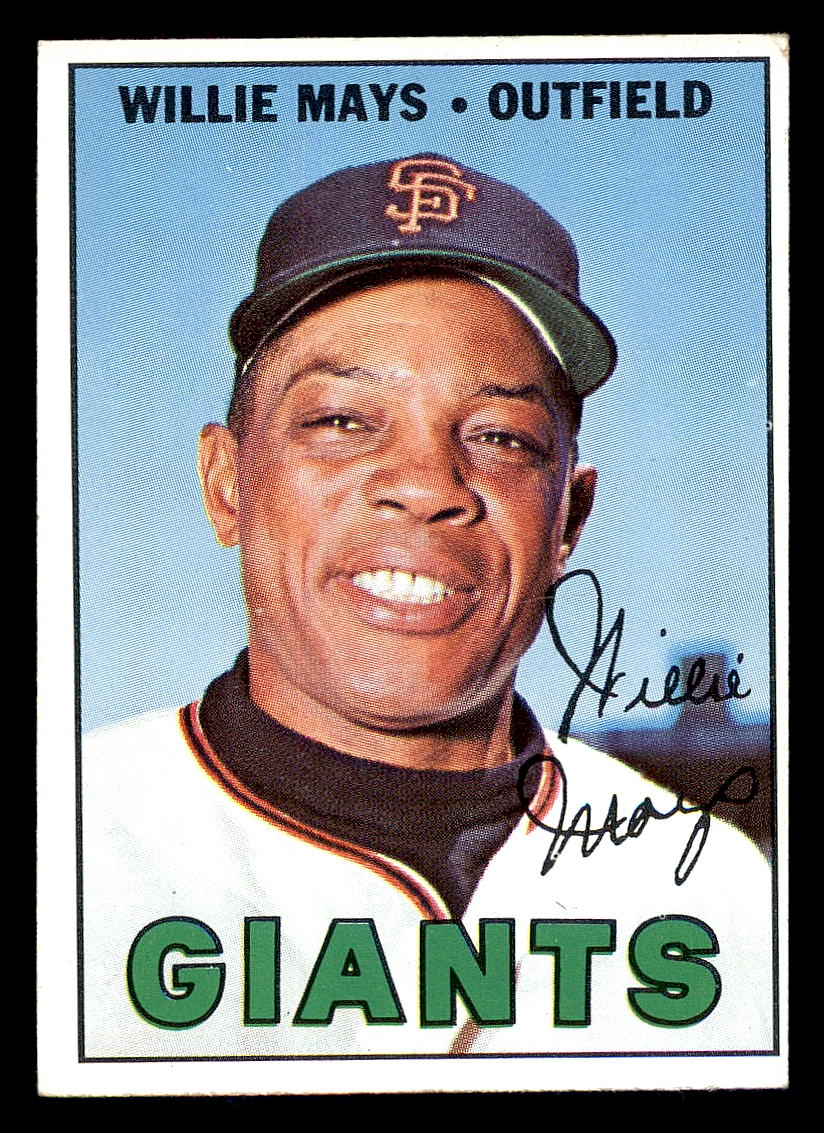 1967 Topps #200 Willie Mays UER/'63 Sna Francisco/on card back stats