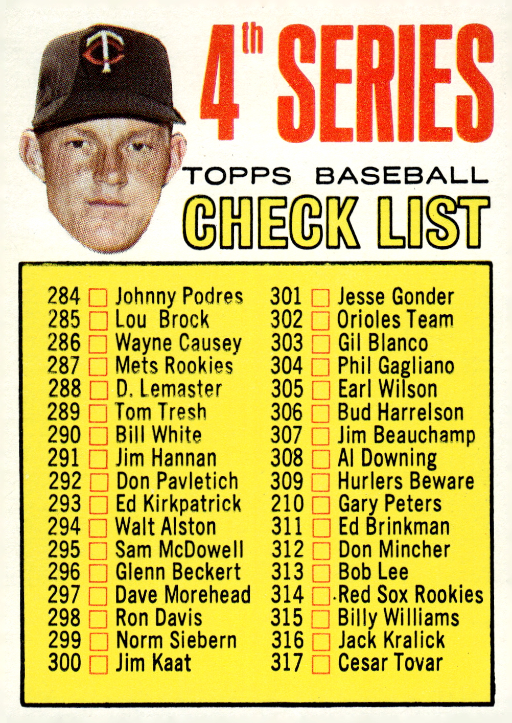 1967 TOPPS BASEBALL ASSORTED SINGLES U-PICK #265-456 - Picture 64 of 485