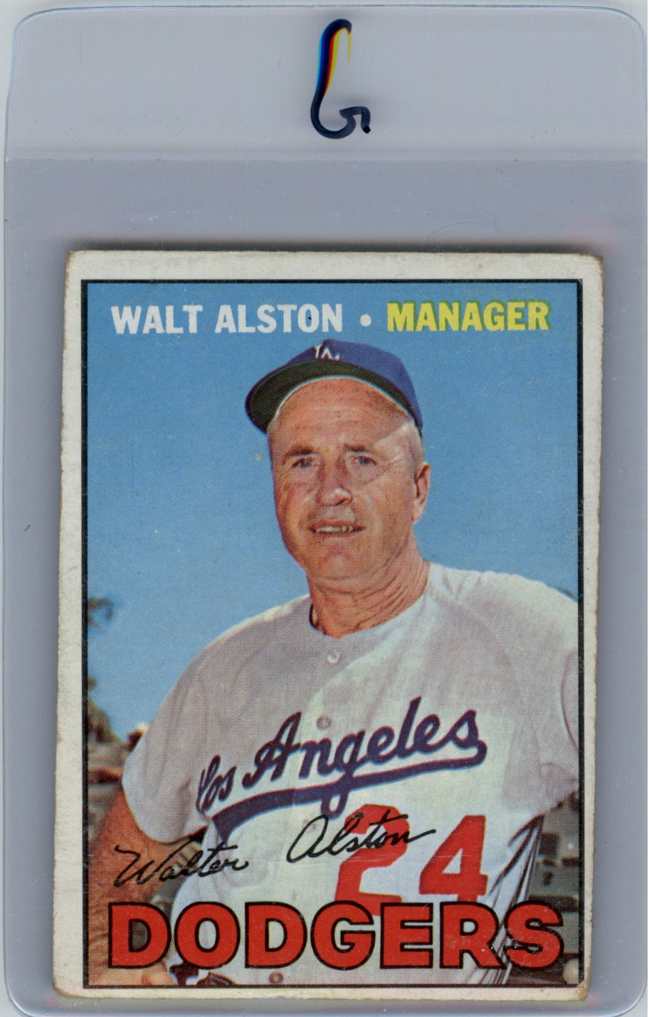 1967 Topps #294 Walter Alston MG