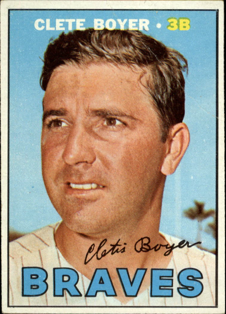 1967 Topps #328 Clete Boyer UER/Stats only go up/through 1965
