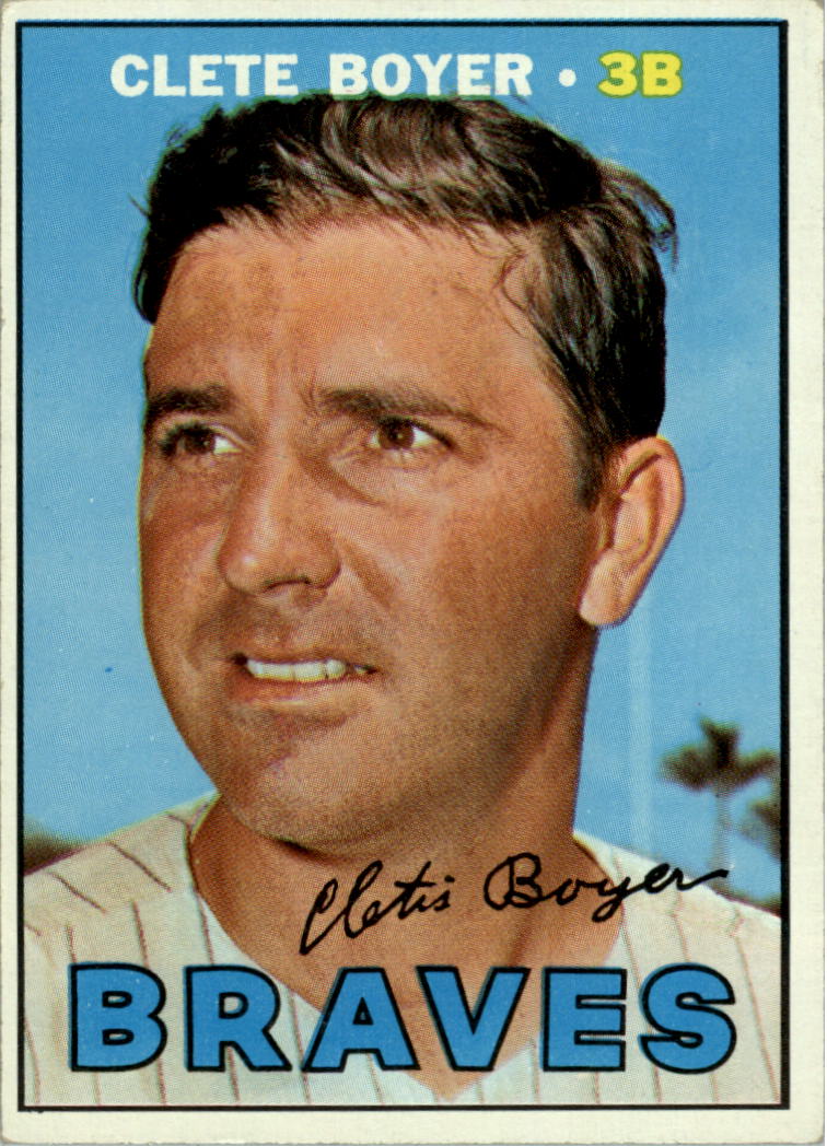 1967 Topps #328 Clete Boyer UER/Stats only go up/through 1965