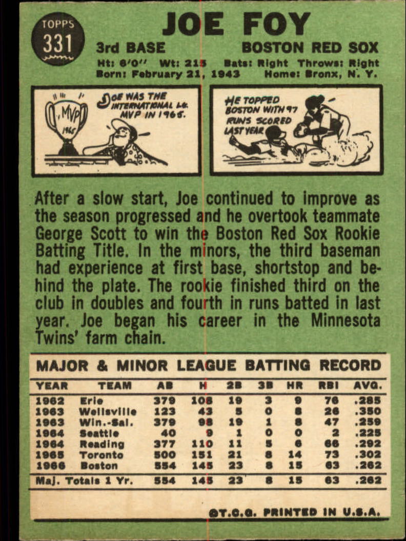 1967 TOPPS BASEBALL ASSORTED SINGLES U-PICK #265-456 - Picture 217 of 485