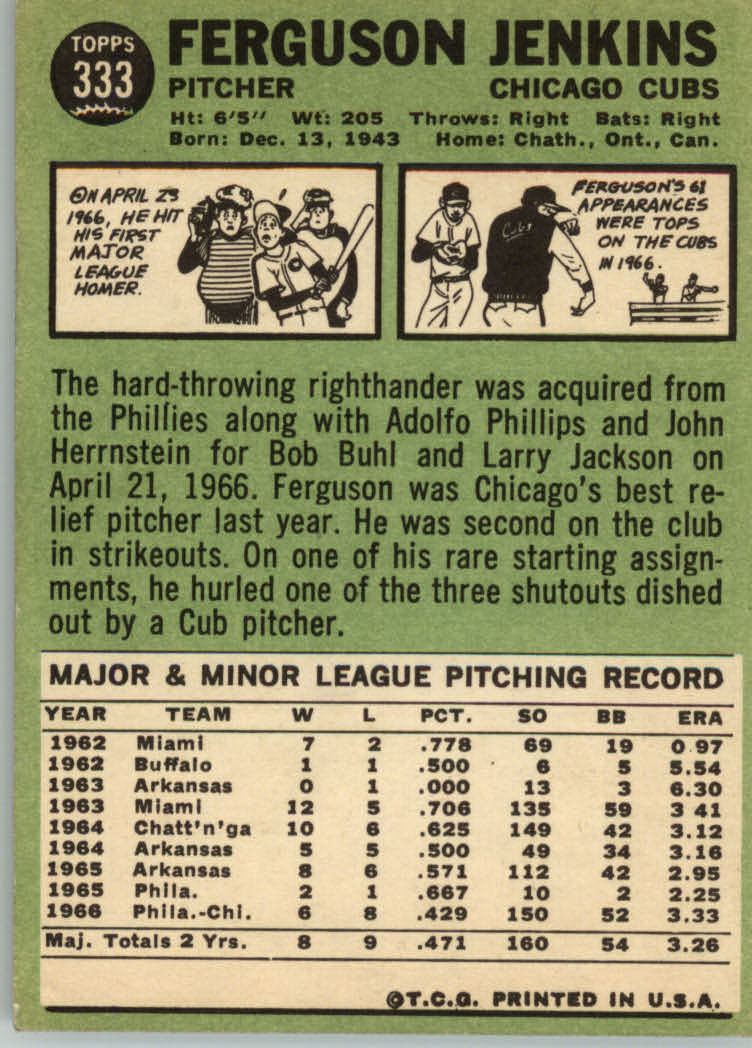 1967 TOPPS BASEBALL ASSORTED SINGLES U-PICK #265-456 - Picture 221 of 485