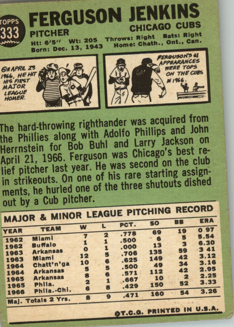 1967 TOPPS BASEBALL ASSORTED SINGLES U-PICK #265-456 - Picture 223 of 485