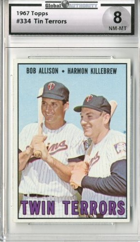 1967 Topps #334 Twin Terrors/Bob Allison/Harmon Killebrew