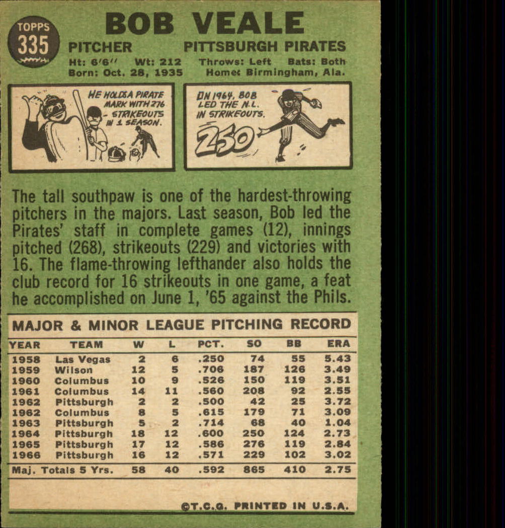 1967 TOPPS BASEBALL ASSORTED SINGLES U-PICK #265-456 - Picture 227 of 485