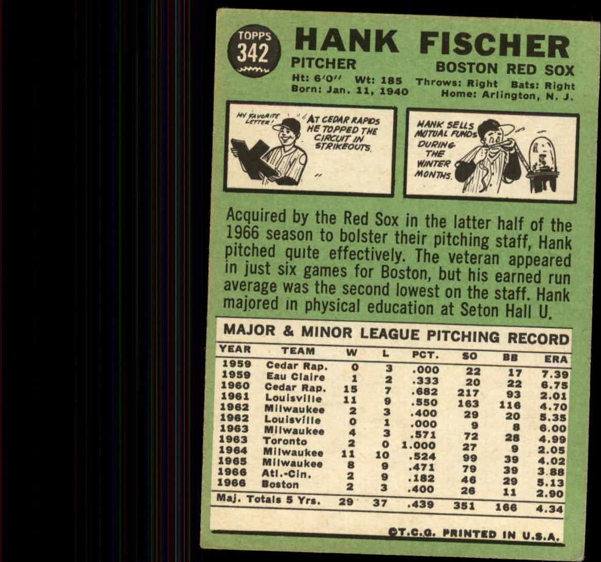 1967 TOPPS BASEBALL ASSORTED SINGLES U-PICK #265-456 - Picture 249 of 485