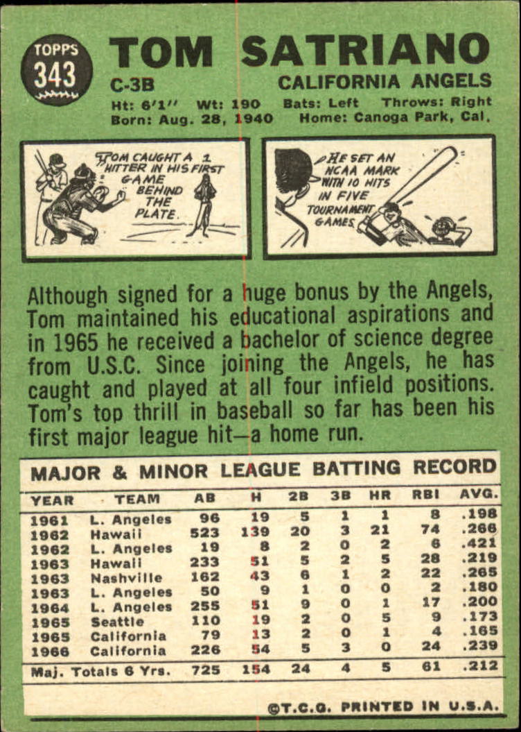 1967 TOPPS BASEBALL ASSORTED SINGLES U-PICK #265-456 - Picture 251 of 485