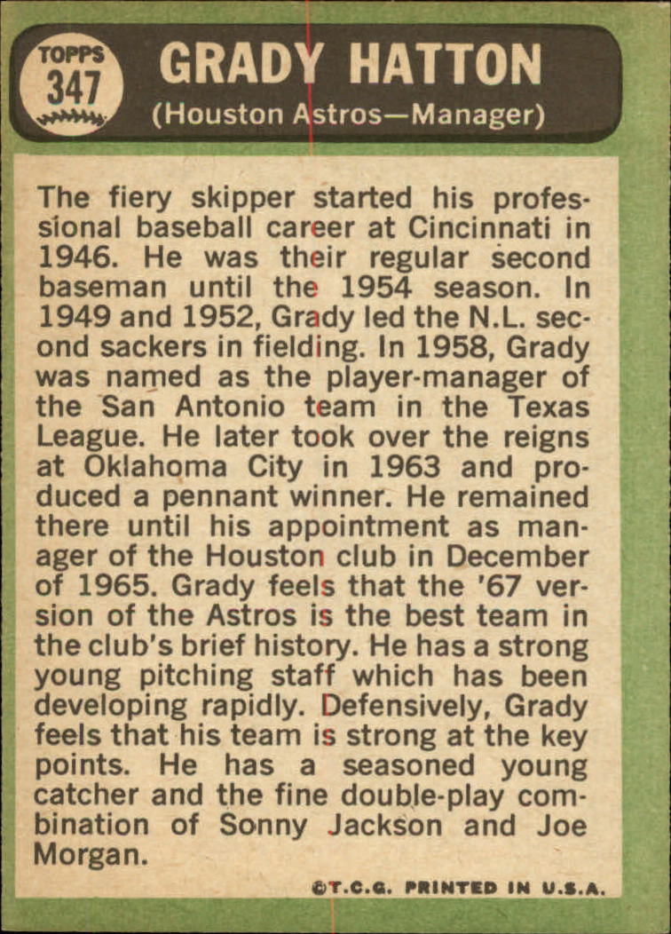 1967 TOPPS BASEBALL ASSORTED SINGLES U-PICK #265-456 - Picture 265 of 485