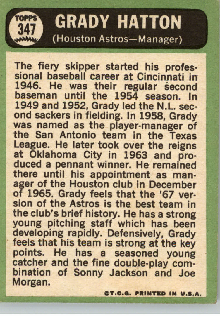 1967 TOPPS BASEBALL ASSORTED SINGLES U-PICK #265-456 - Picture 267 of 485