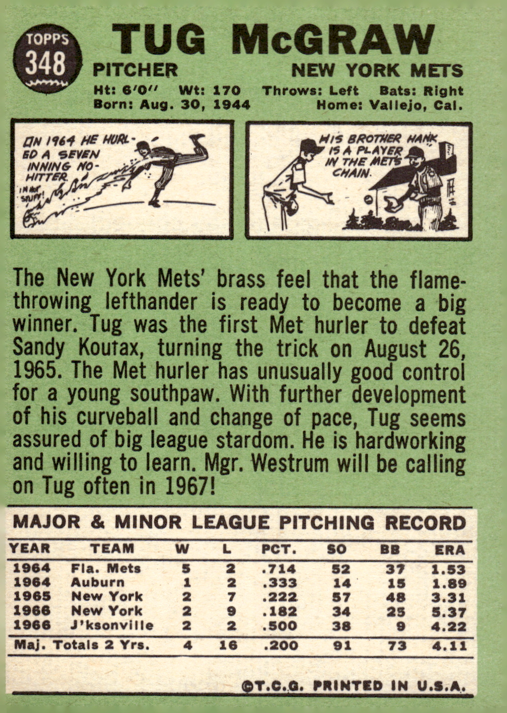 1967 TOPPS BASEBALL ASSORTED SINGLES U-PICK #265-456 - Picture 269 of 485