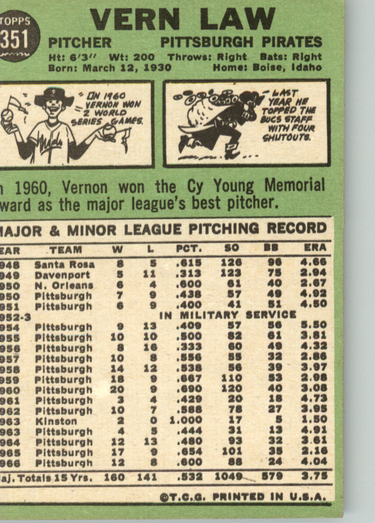 1967 TOPPS BASEBALL ASSORTED SINGLES U-PICK #265-456 - Picture 285 of 485