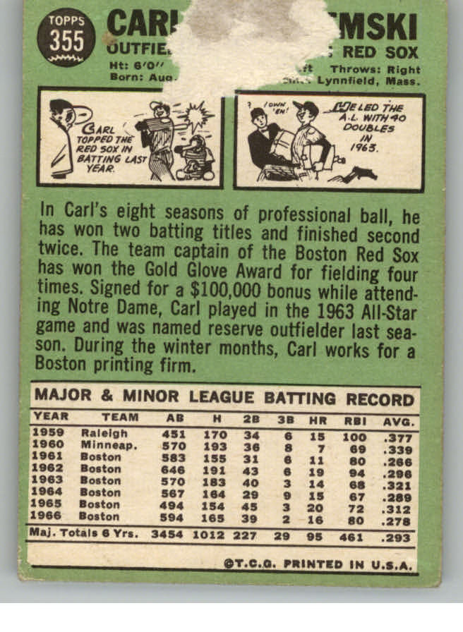 1967 TOPPS BASEBALL ASSORTED SINGLES U-PICK #265-456 - Picture 305 of 485