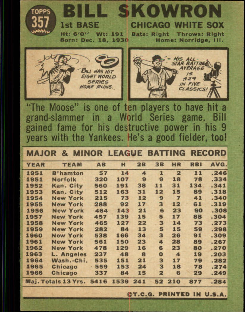 1967 TOPPS BASEBALL ASSORTED SINGLES U-PICK #265-456 - Picture 307 of 485