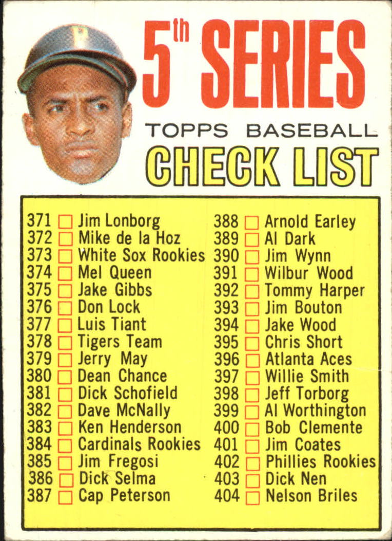 1967 Topps #361 Roberto Clemente CL5