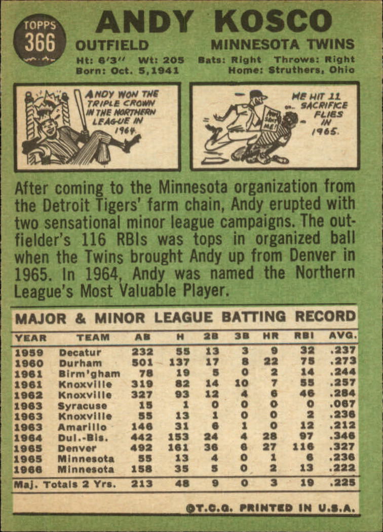 1967 TOPPS BASEBALL ASSORTED SINGLES U-PICK #265-456 - Picture 323 of 485