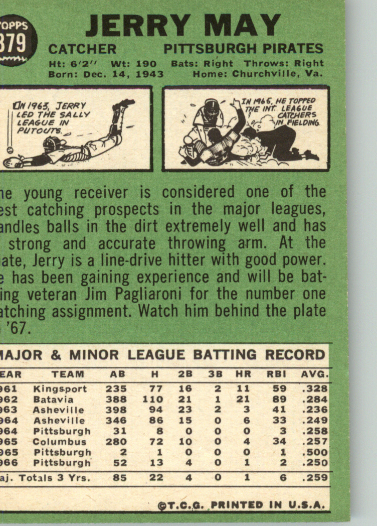 1967 TOPPS BASEBALL ASSORTED SINGLES U-PICK #265-456 - Picture 347 of 485