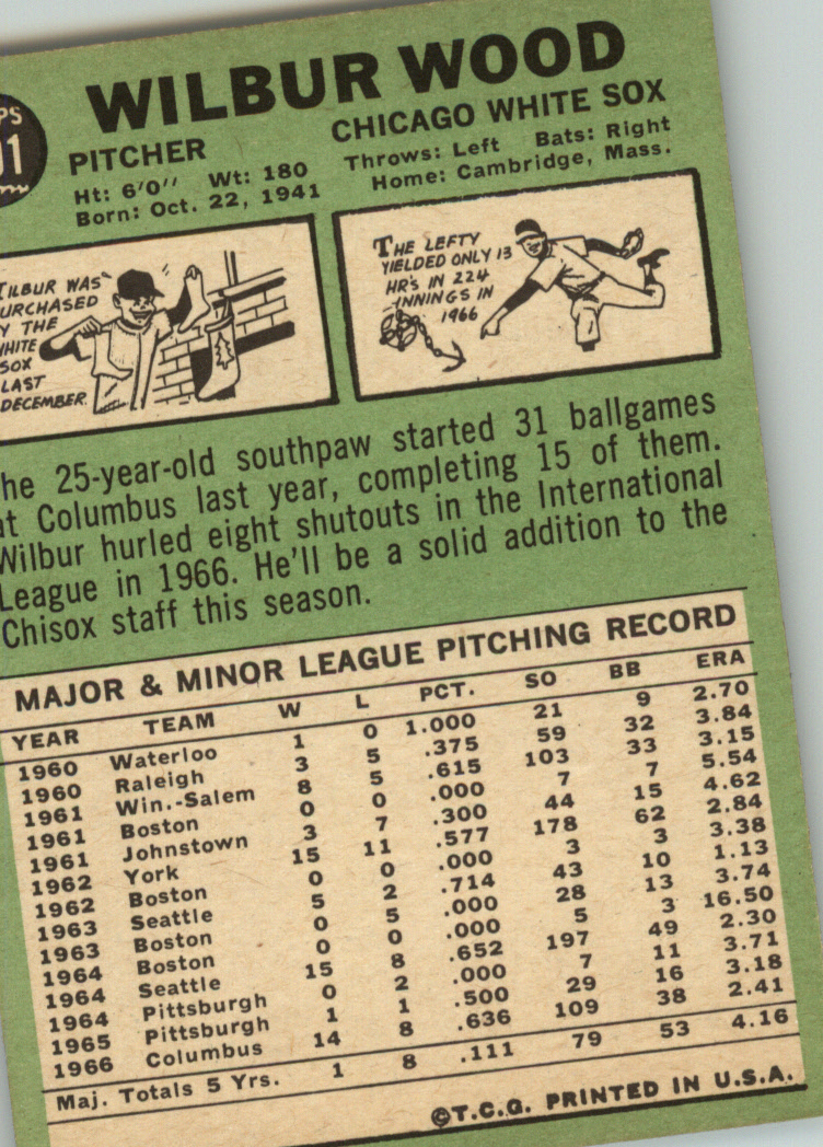 1967 TOPPS BASEBALL ASSORTED SINGLES U-PICK #265-456 - Picture 375 of 485