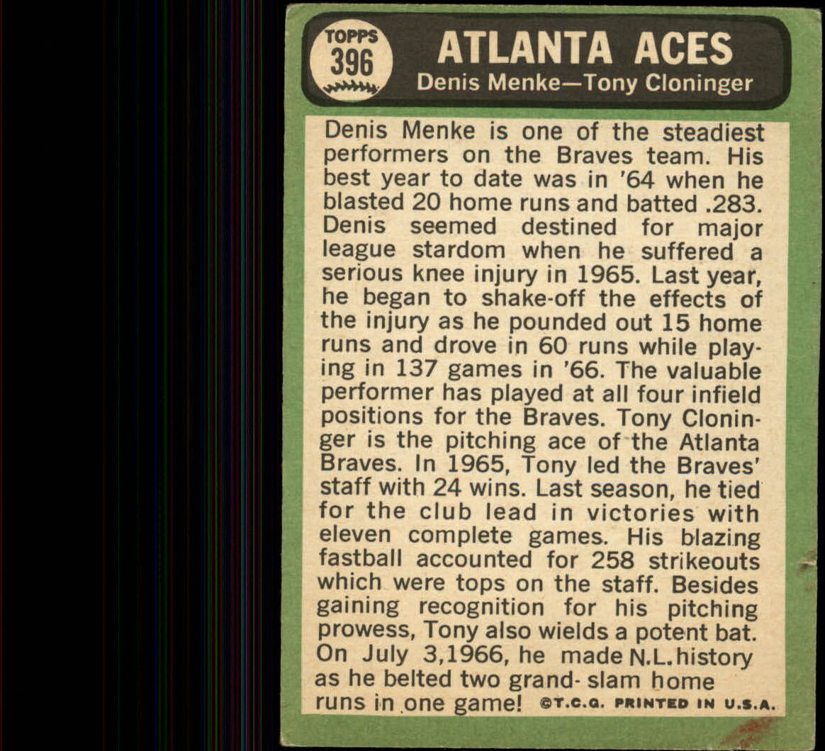 1967 TOPPS BASEBALL ASSORTED SINGLES U-PICK #265-456 - Picture 383 of 485