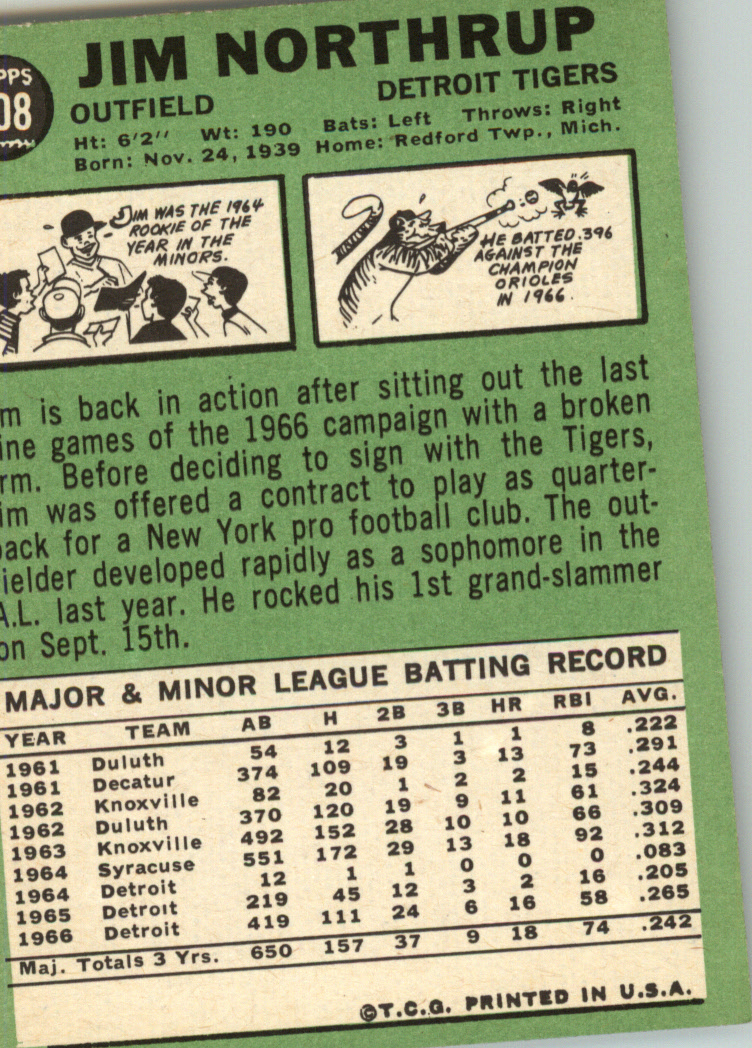 1967 TOPPS BASEBALL ASSORTED SINGLES U-PICK #265-456 - Picture 399 of 485