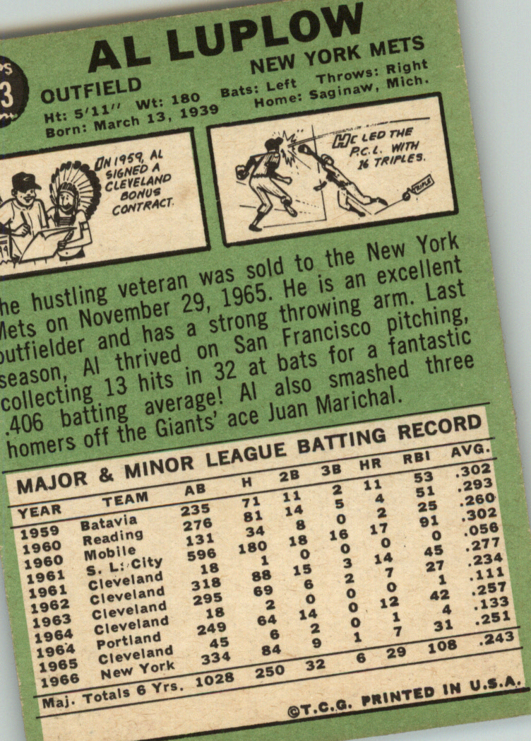 1967 TOPPS BASEBALL ASSORTED SINGLES U-PICK #265-456 - Picture 443 of 485