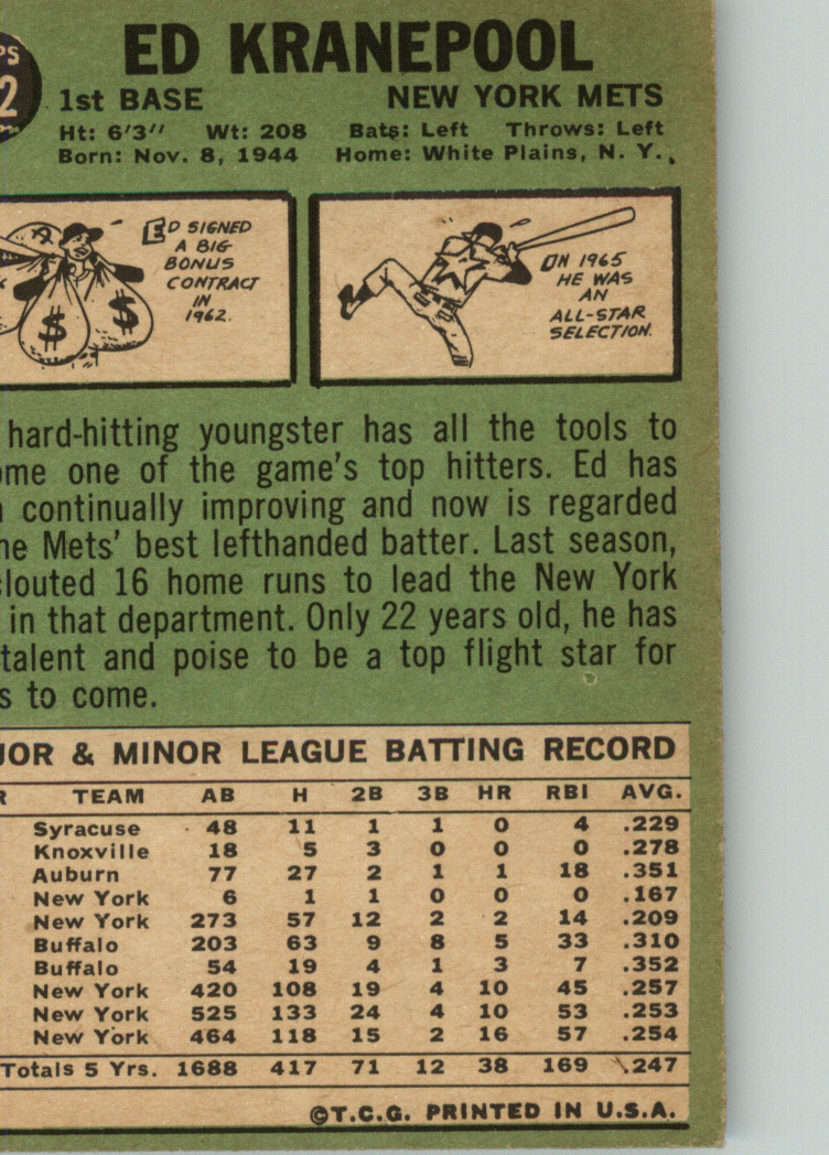 1967 TOPPS BASEBALL ASSORTED SINGLES U-PICK #265-456 - Picture 469 of 485