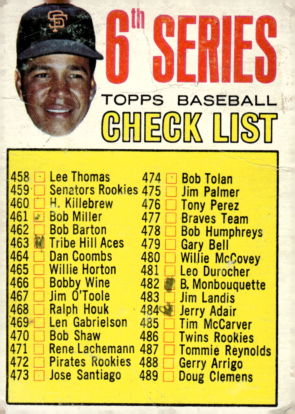 1967 TOPPS BASEBALL ASSORTED SINGLES U-PICK #265-456 - Picture 478 of 485