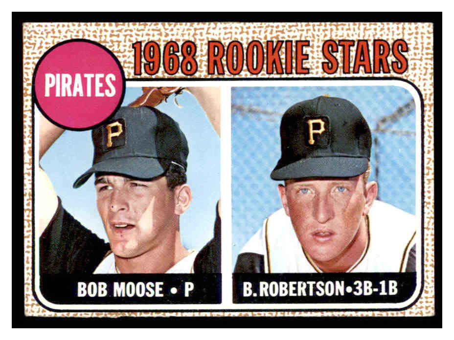 1968 Topps #36 Rookie Stars/Bob Moose RC/Bob Robertson RC