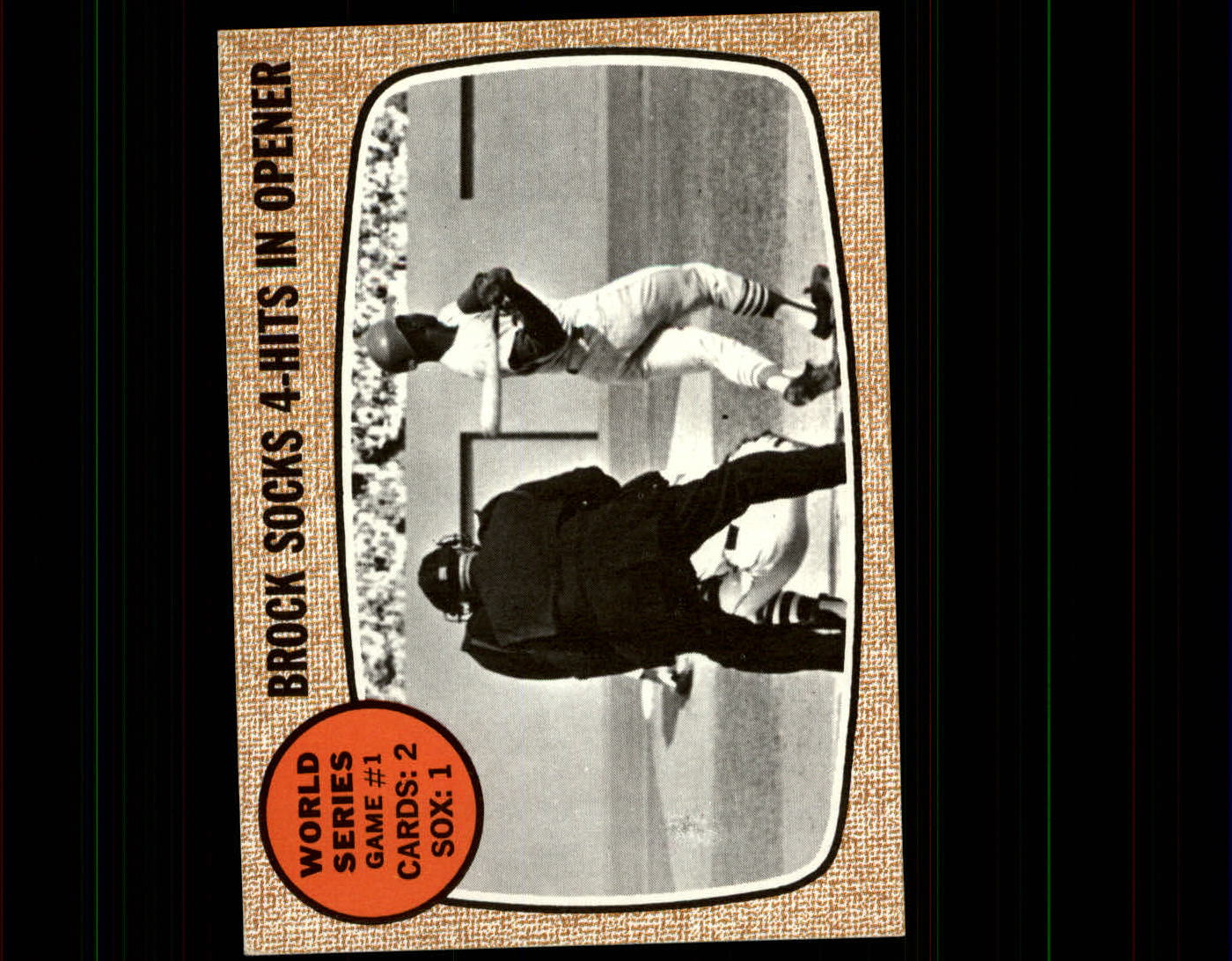 1968 Topps #151 World Series Game 1/Lou Brock
