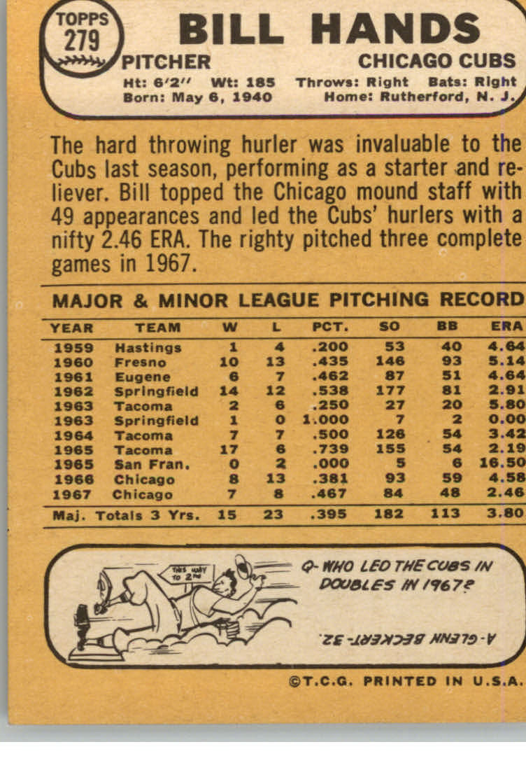 1968 TOPPS BASEBALL ASSORTED SINGLES U-PICK #273-308 - Picture 21 of 126