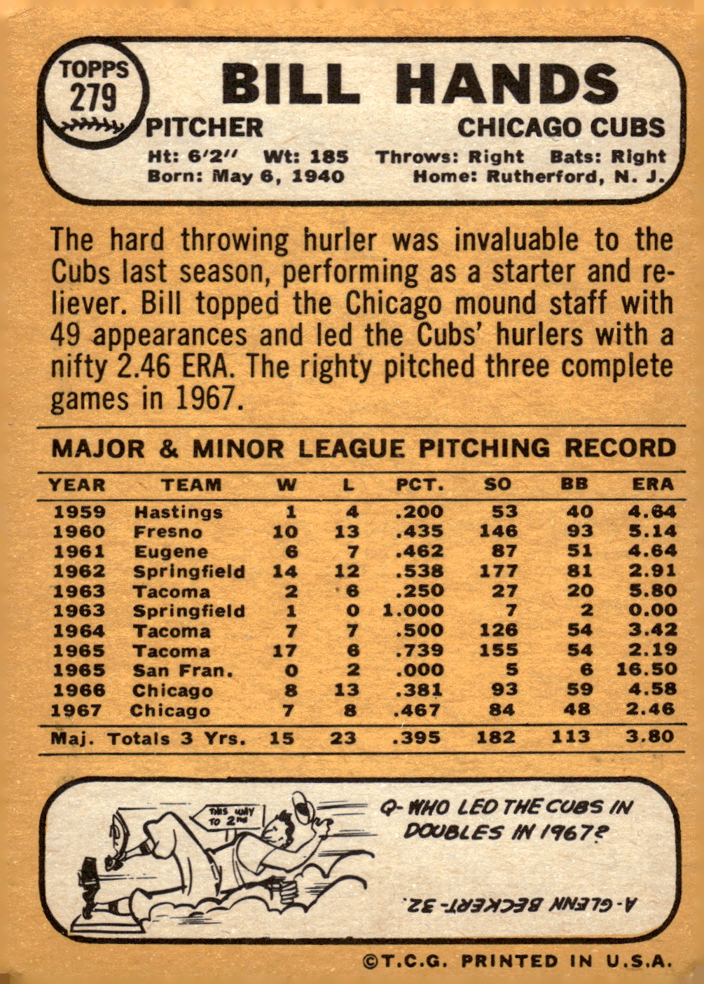 1968 TOPPS BASEBALL ASSORTED SINGLES U-PICK #273-308 - Picture 15 of 126