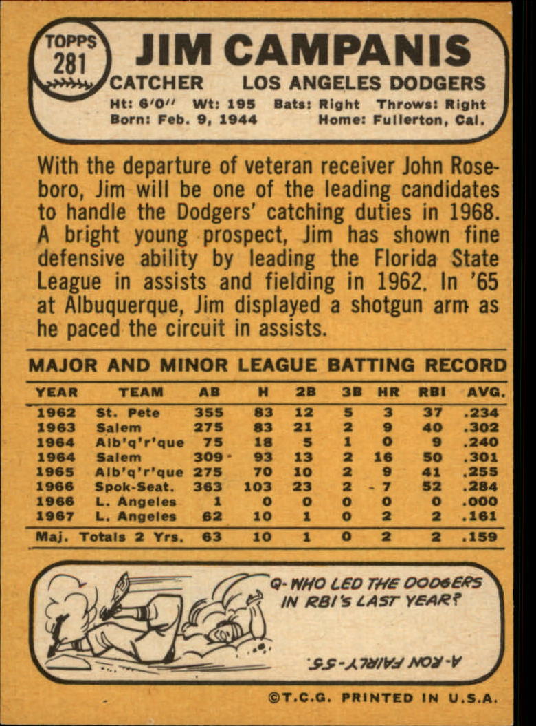 1968 TOPPS BASEBALL ASSORTED SINGLES U-PICK #273-308 - Picture 23 of 126