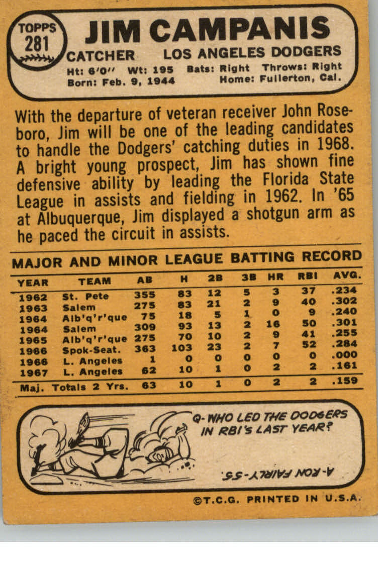 1968 TOPPS BASEBALL ASSORTED SINGLES U-PICK #273-308 - Picture 25 of 126