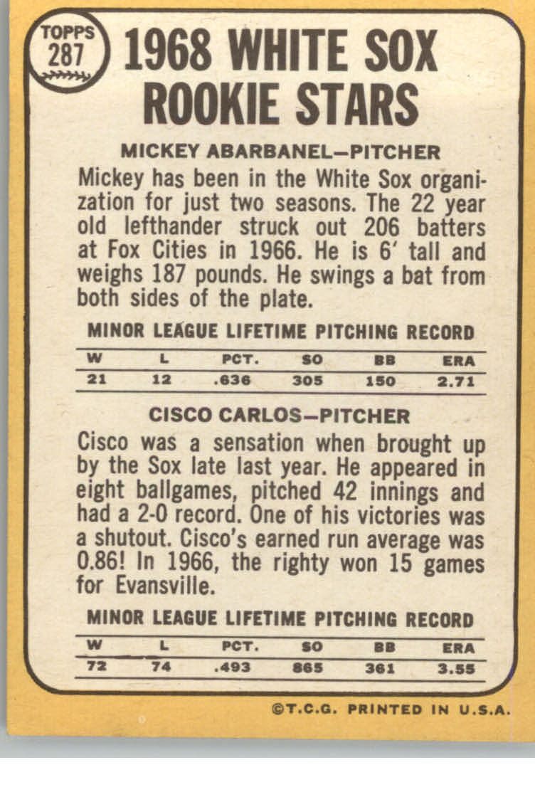 1968 TOPPS BASEBALL ASSORTED SINGLES U-PICK #273-308 - Picture 43 of 126