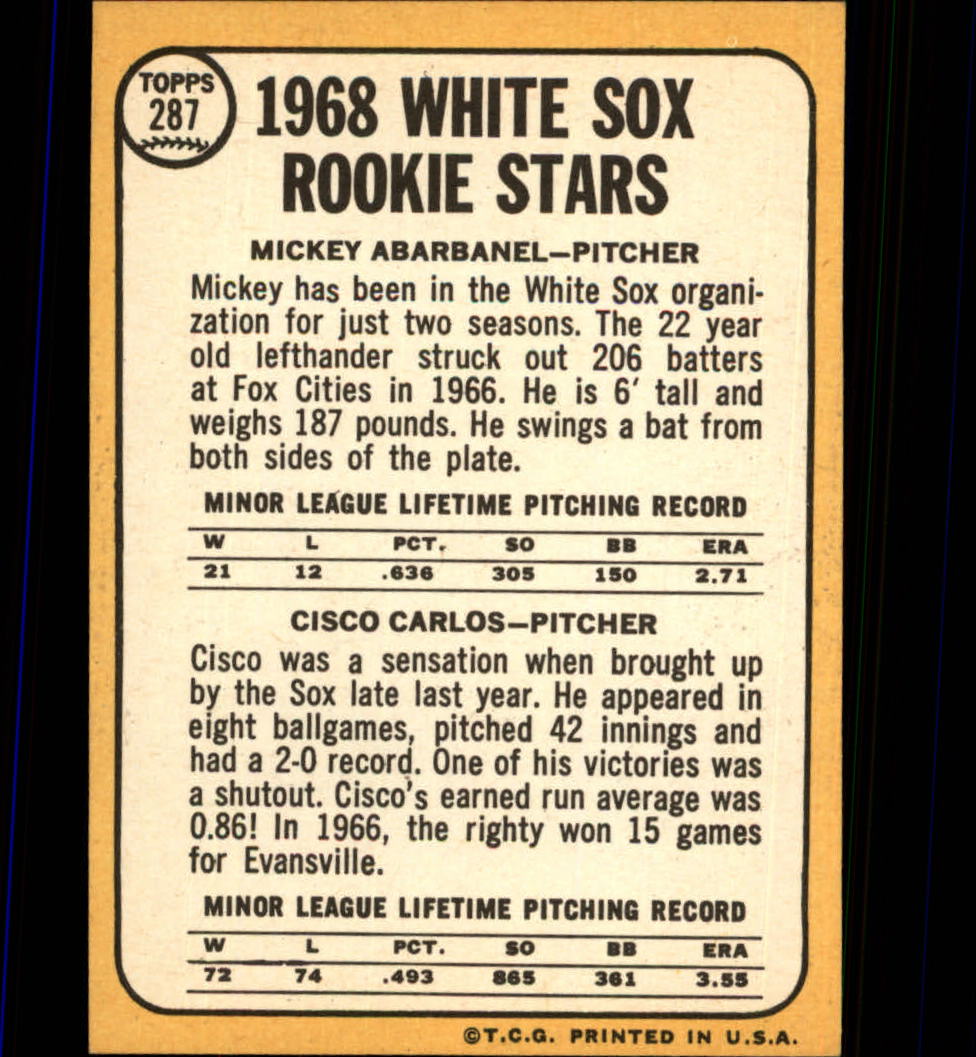 1968 TOPPS BASEBALL ASSORTED SINGLES U-PICK #273-308 - Picture 47 of 126