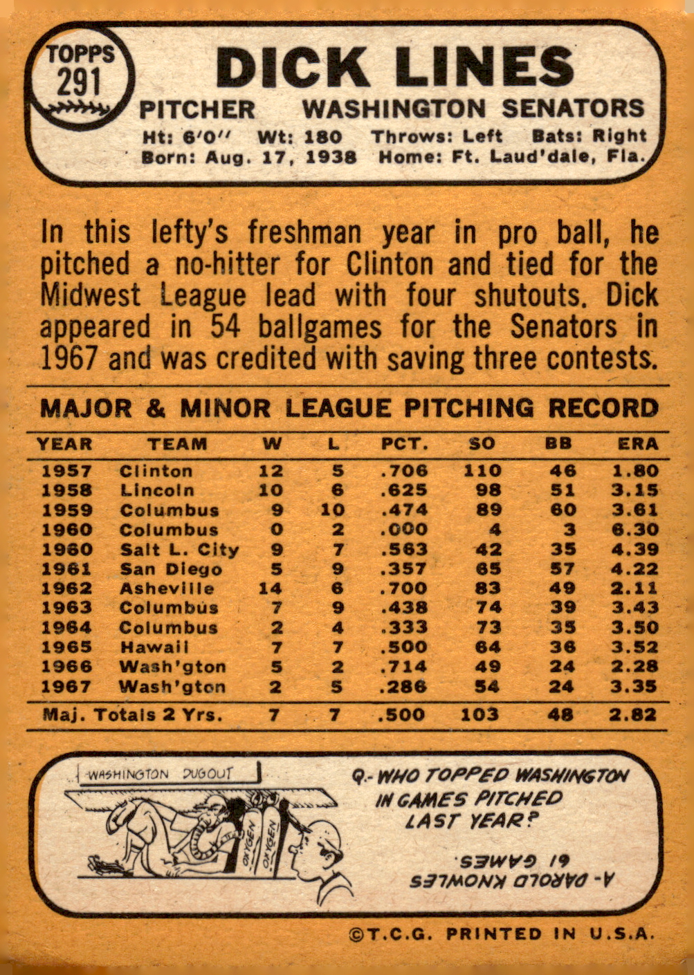 1968 TOPPS BASEBALL ASSORTED SINGLES U-PICK #273-308 - Picture 63 of 126