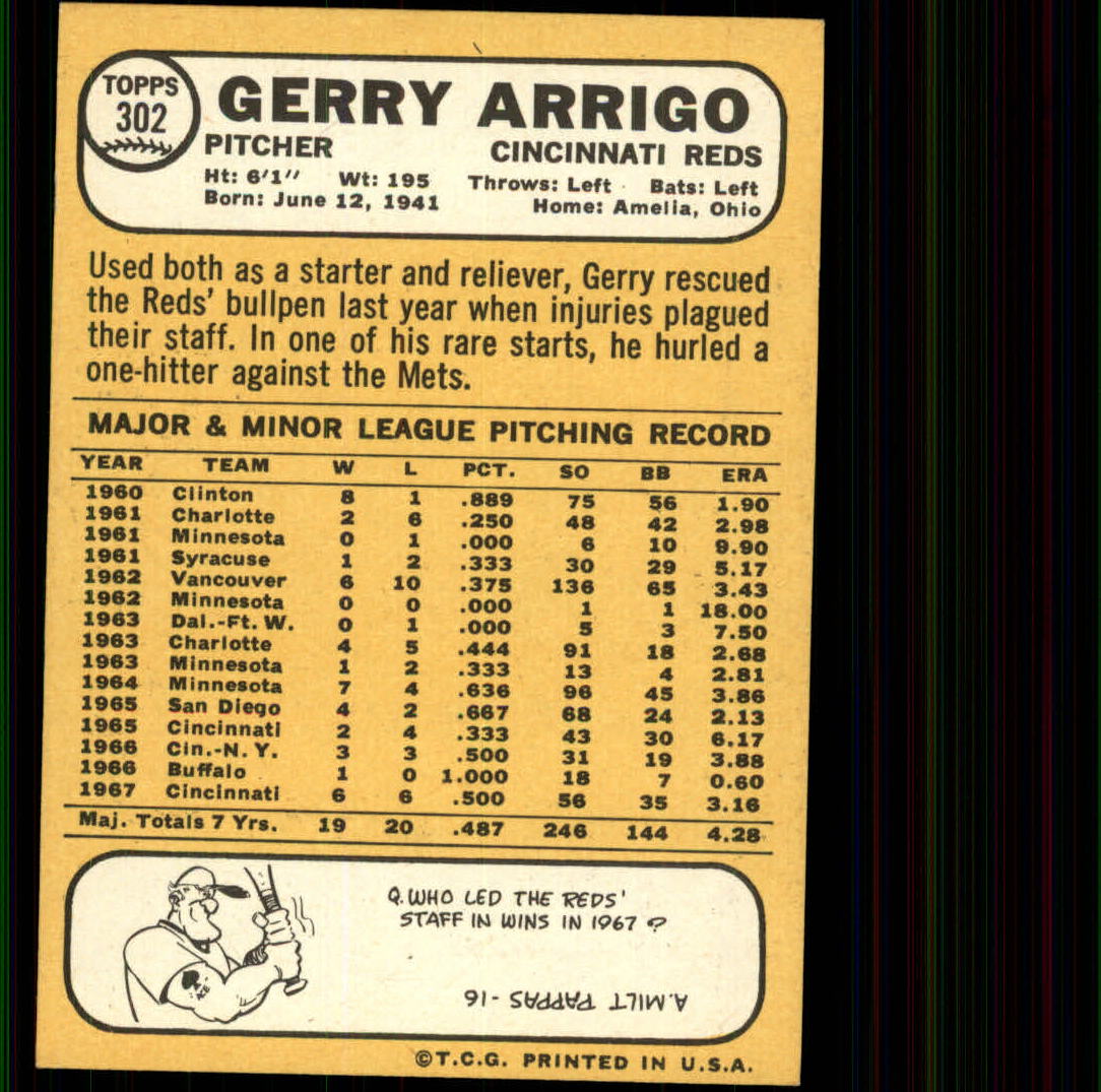 1968 TOPPS BASEBALL ASSORTED SINGLES U-PICK #273-308 - Picture 95 of 126